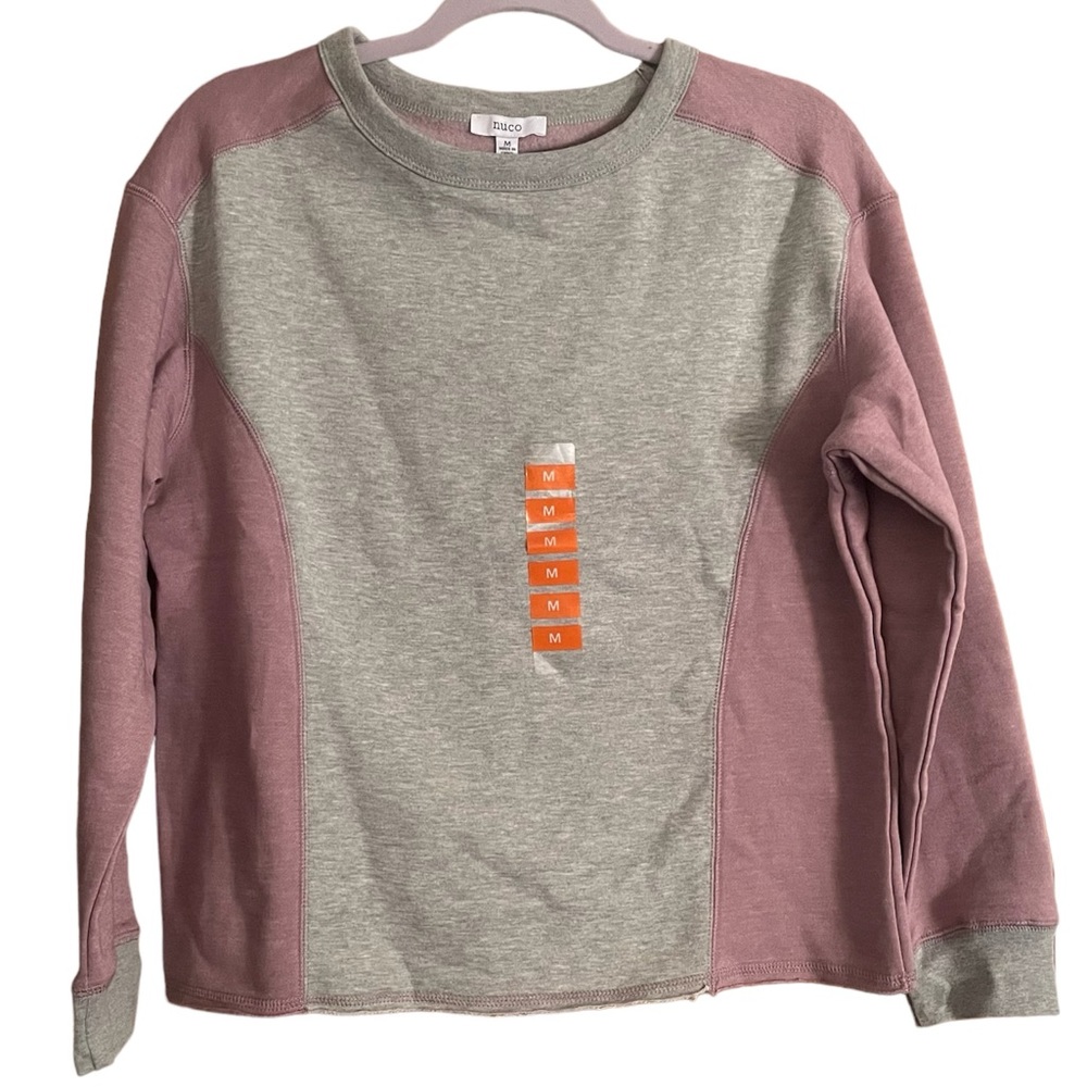 Nuco sweatshirt gray and purple Size M NEW